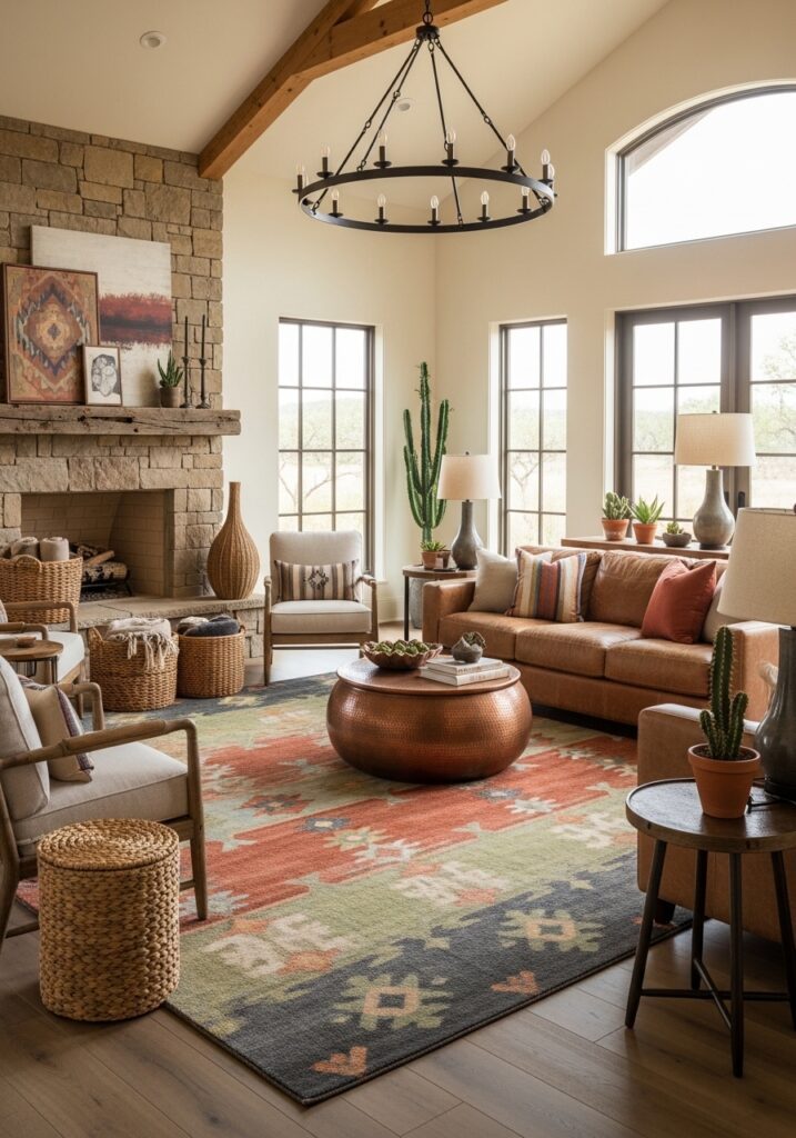 Large Area Rugs in Earth Tones