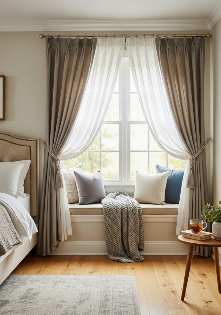 Layered Window Treatments