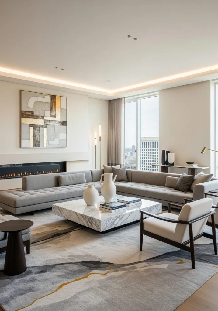 Low-Profile Furniture for a Spacious Feel