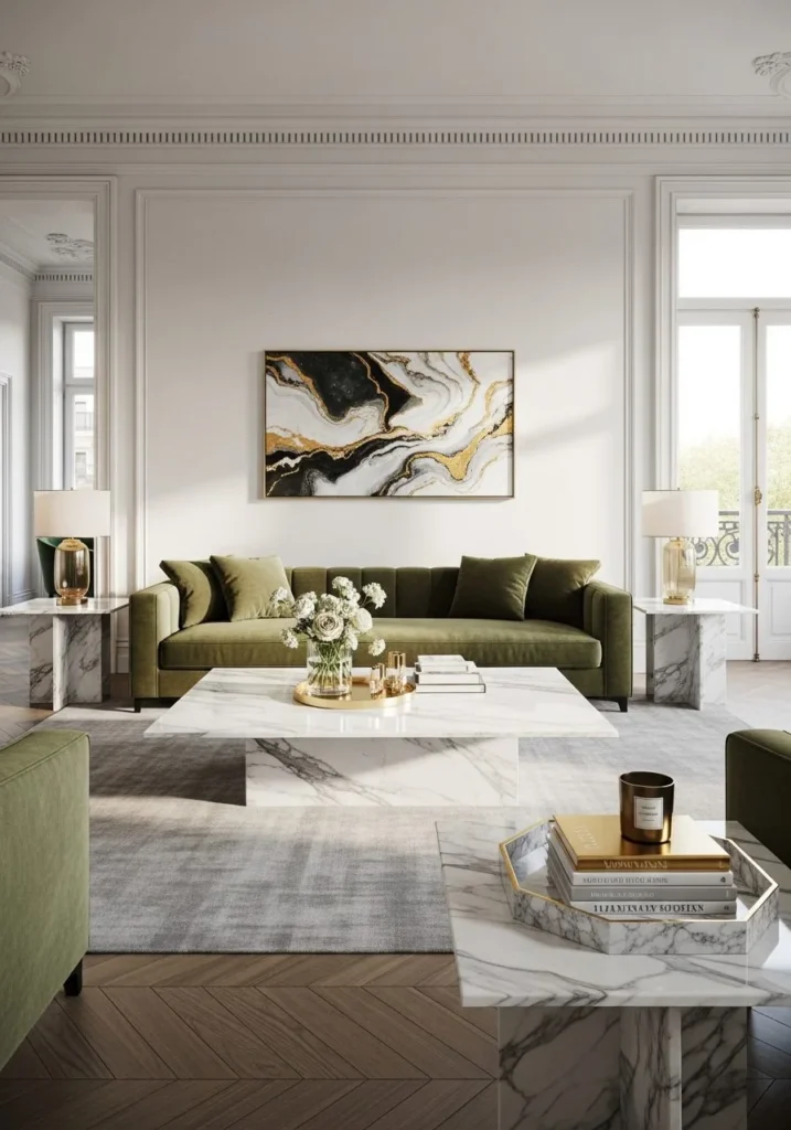 Marble Accents for Instant Sophistication