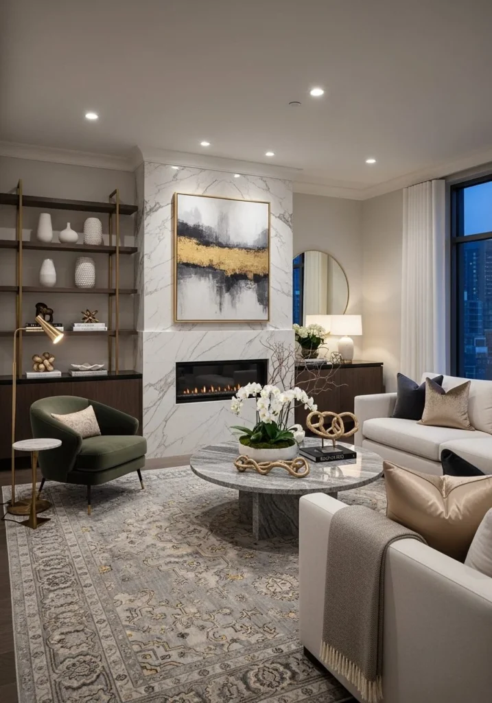 Marble & Stone Accents for Timeless Luxury