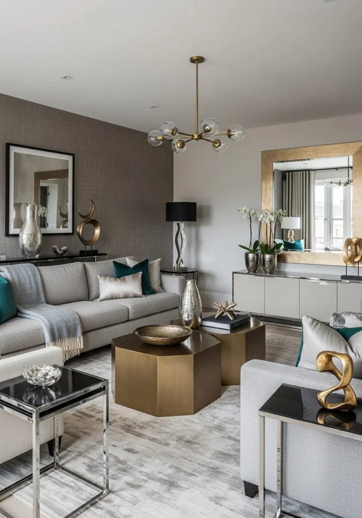 Metallic Accents for Subtle Glam