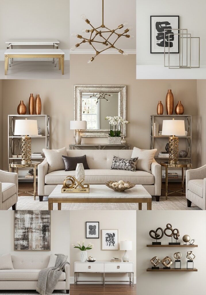 Metallic Accents for a Subtle Glam