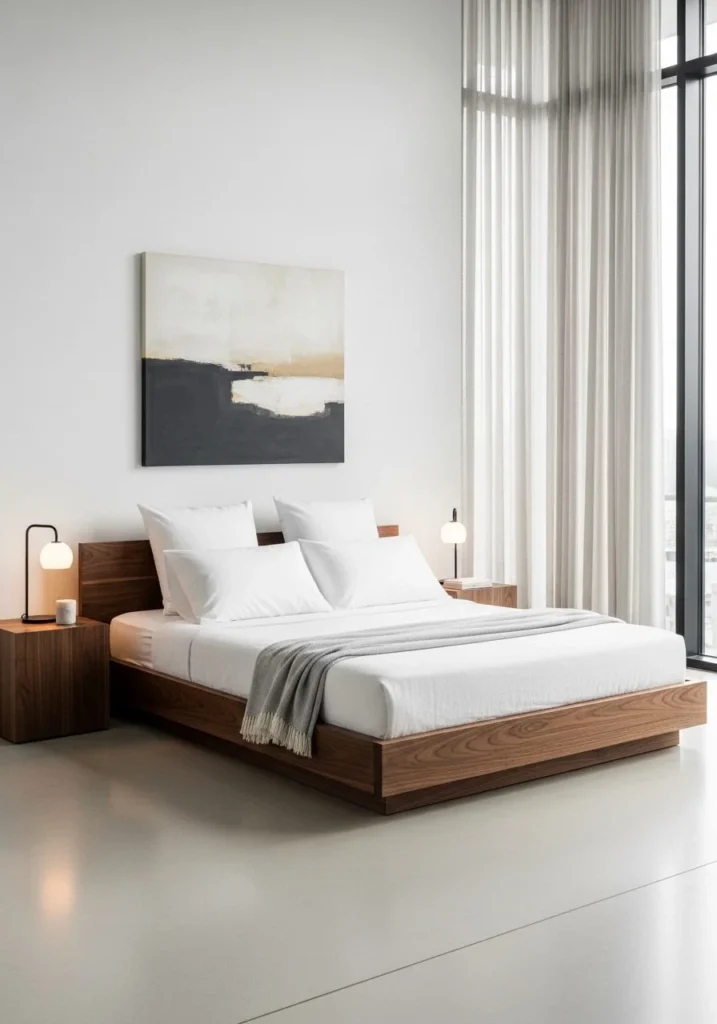 Minimal Platform Bed Setup