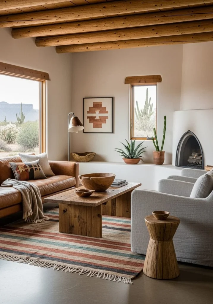 Minimal Rustic Furniture Layout for Effortless Harmony