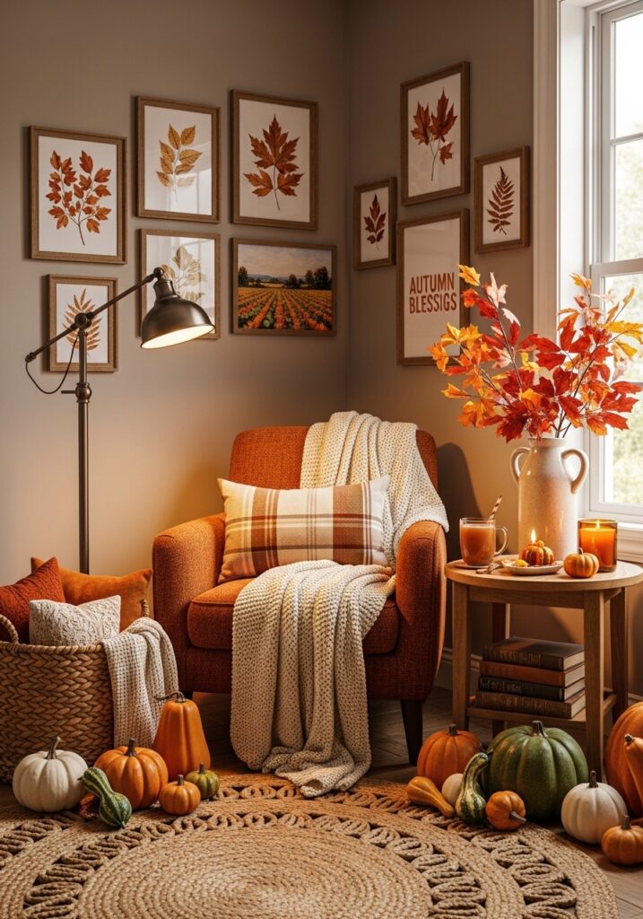 Moody Fall Color Corners
