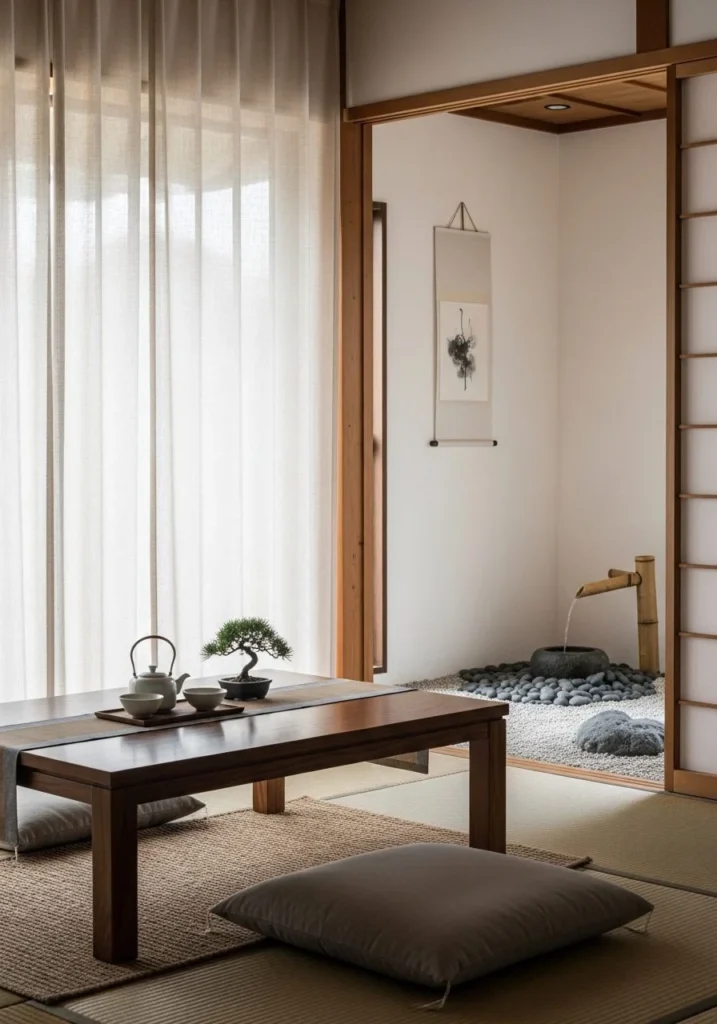 Natural Linen Curtain Soft Light Flow