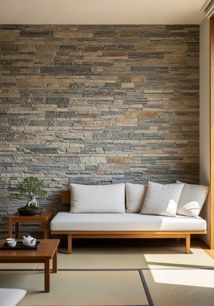 Natural Stone Accent Wall Texture
