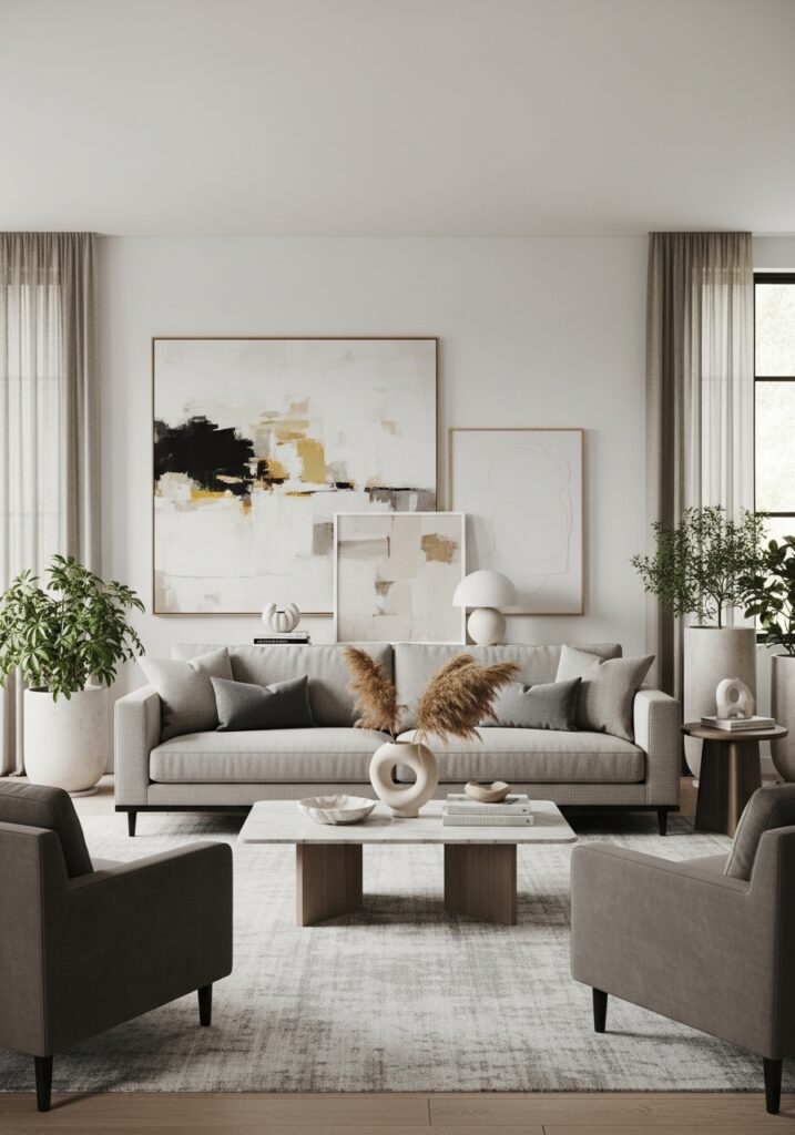 Neutral Sofa Focus