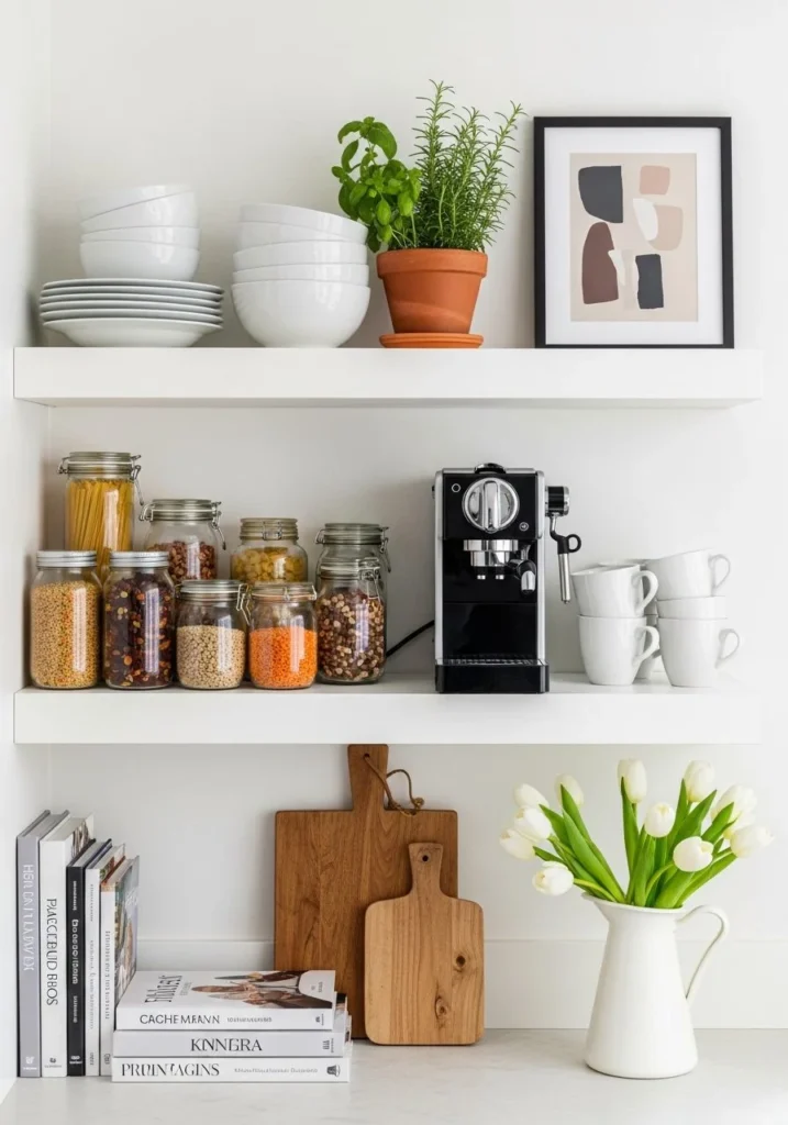 Open Shelving for Modern Display Style