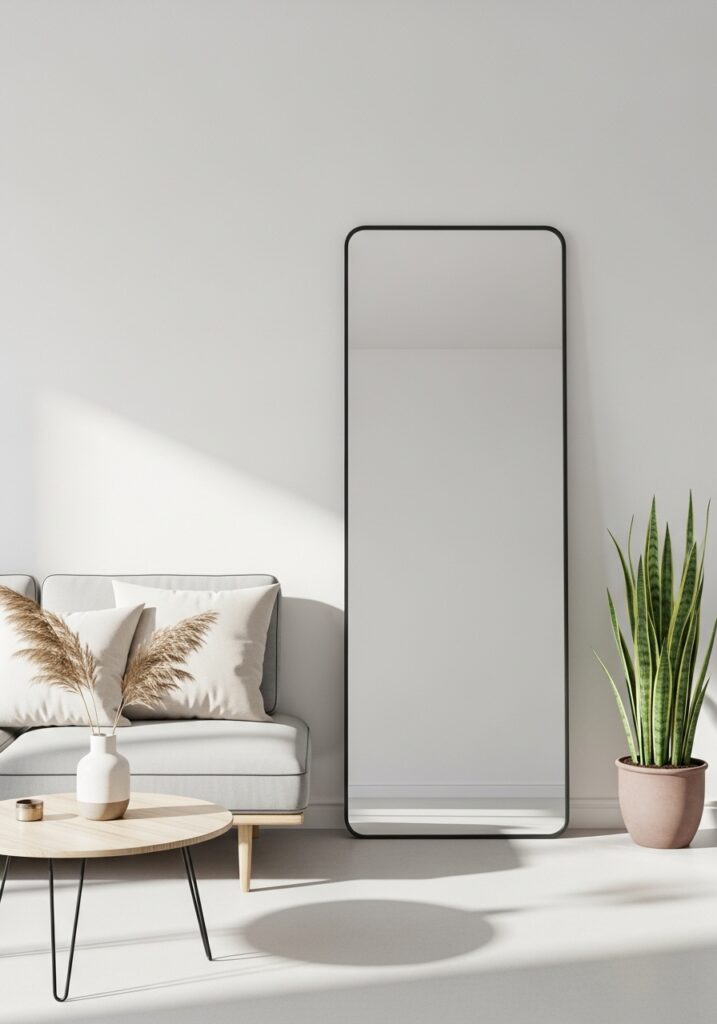Oversized Mirror for Depth