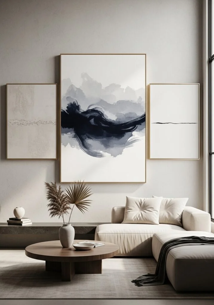Oversized Wall Art That Creates a Designer Focal Point