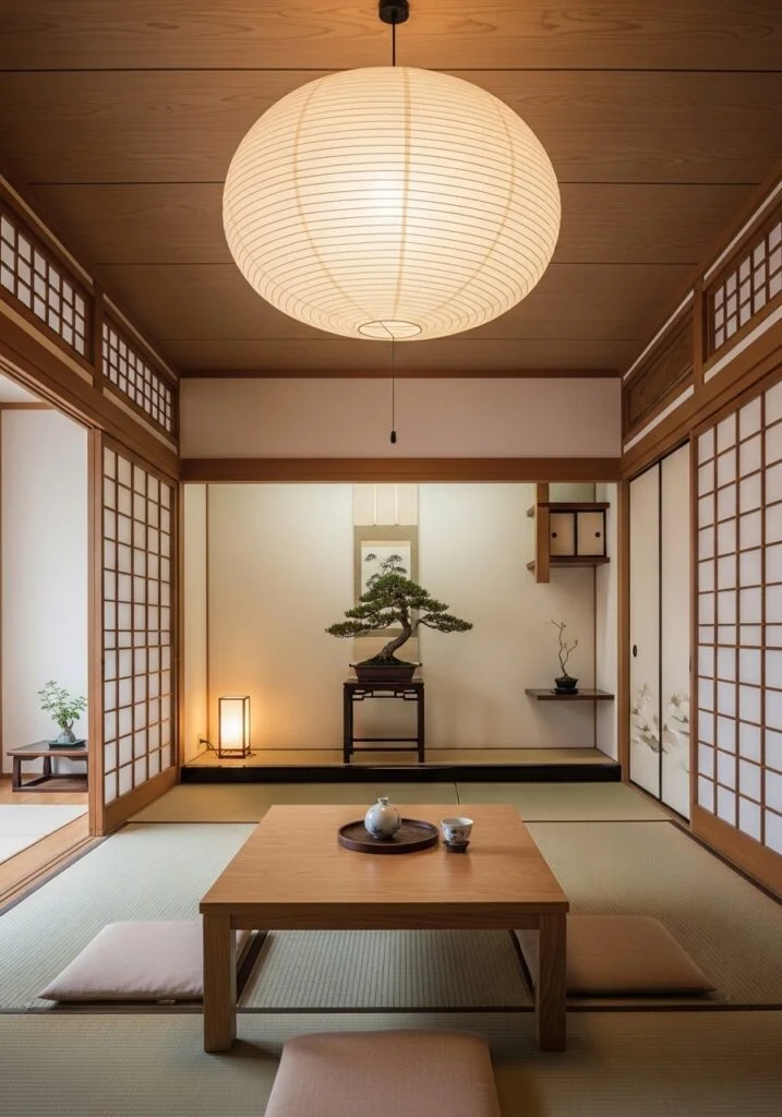 Paper Lantern Ceiling Lighting Mood