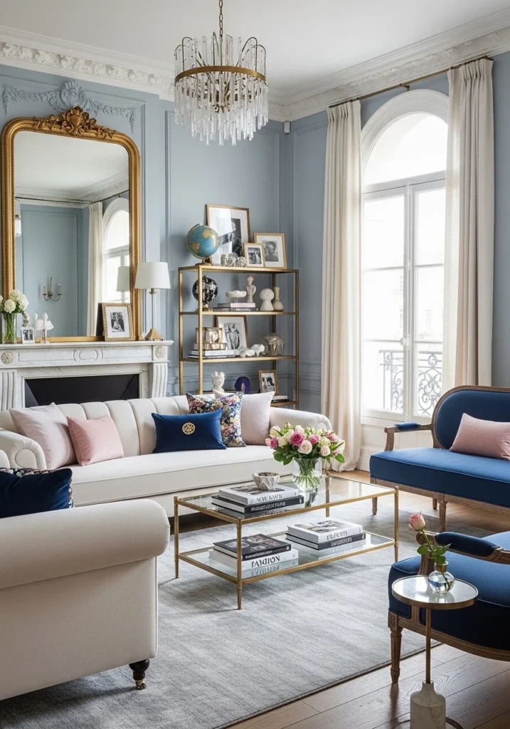Parisian Living Room Furniture Ideas for Chic Style