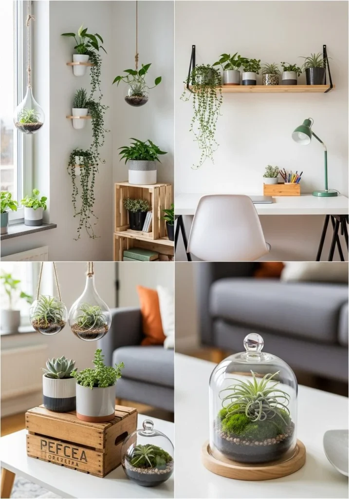 Compact Indoor Plant Styling You Won’t Believe These Small Space Decor Ideas (need without text )