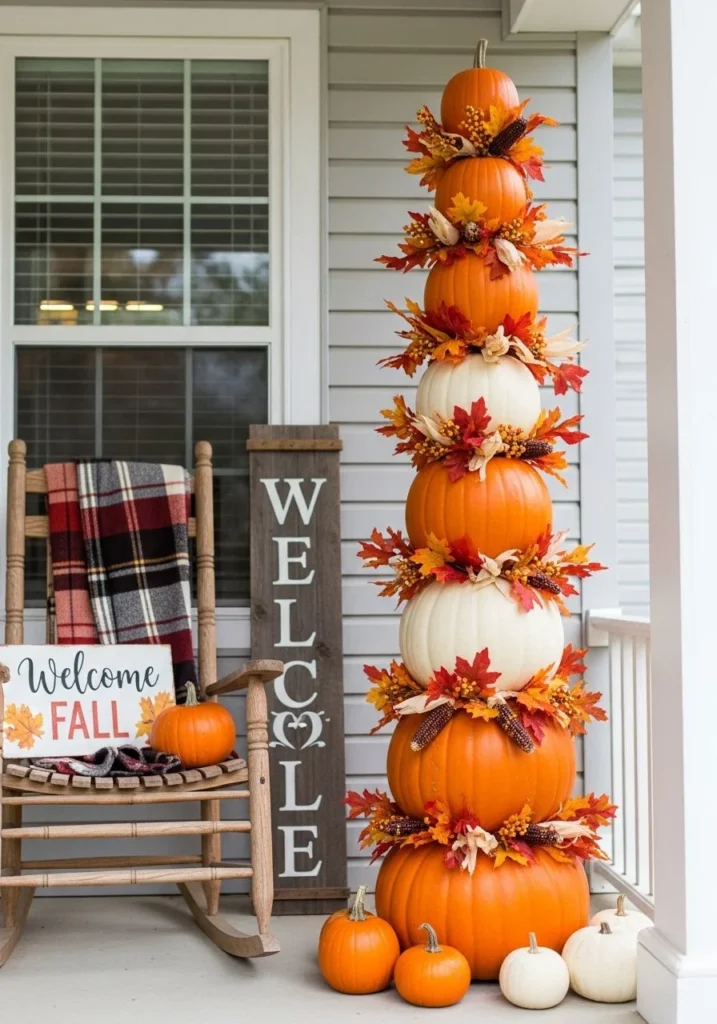 Pumpkin Topiary Towers