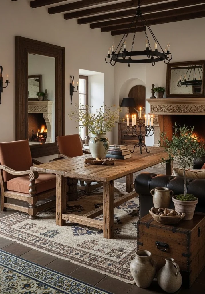 Reclaimed Dining-Living Hybrid Table