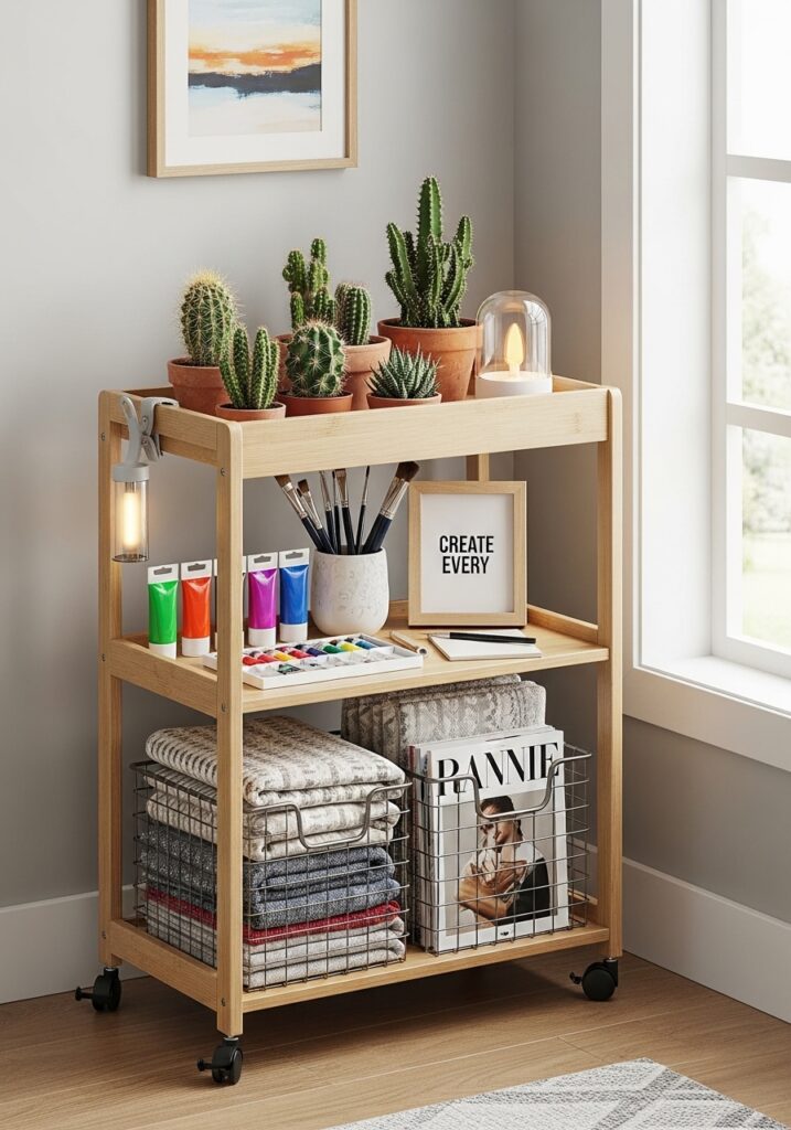 Rolling Cart Storage Station