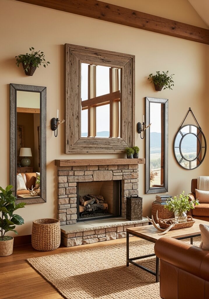 Rustic Mirrors for Light and Depth
