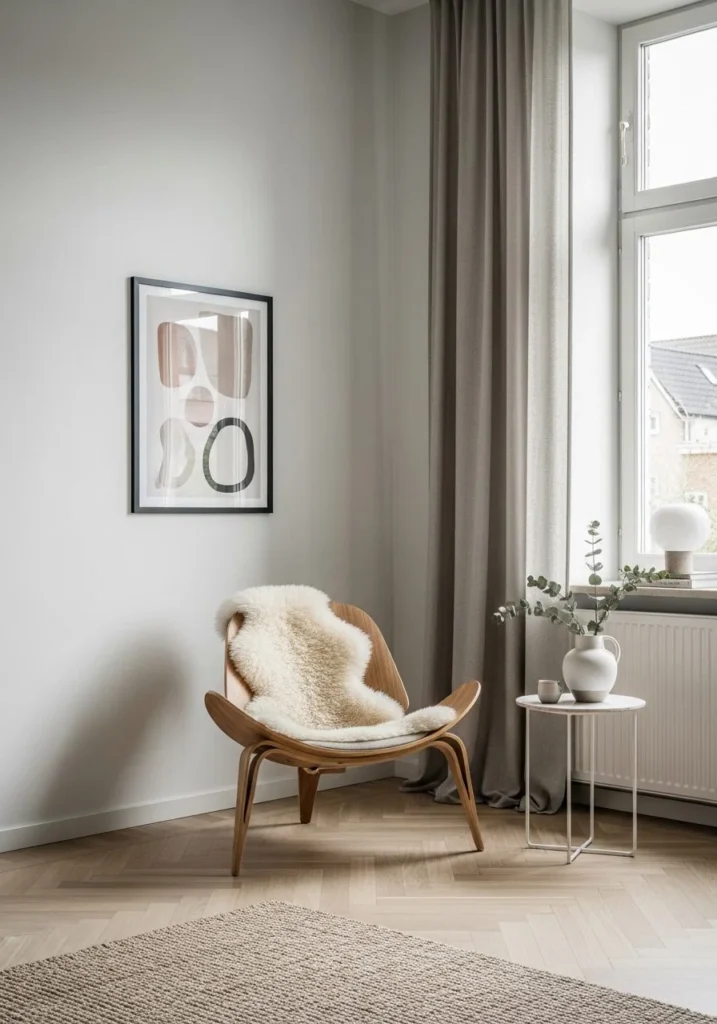 Scandinavian Minimalist Corner Statement
