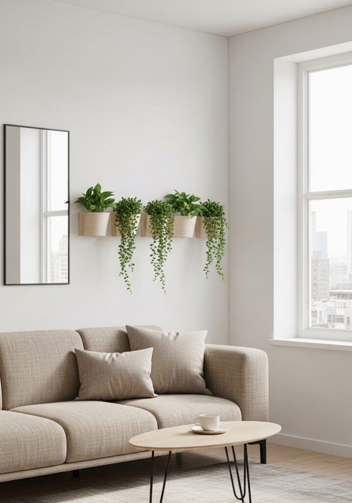 Simple Wall-Mounted Plants