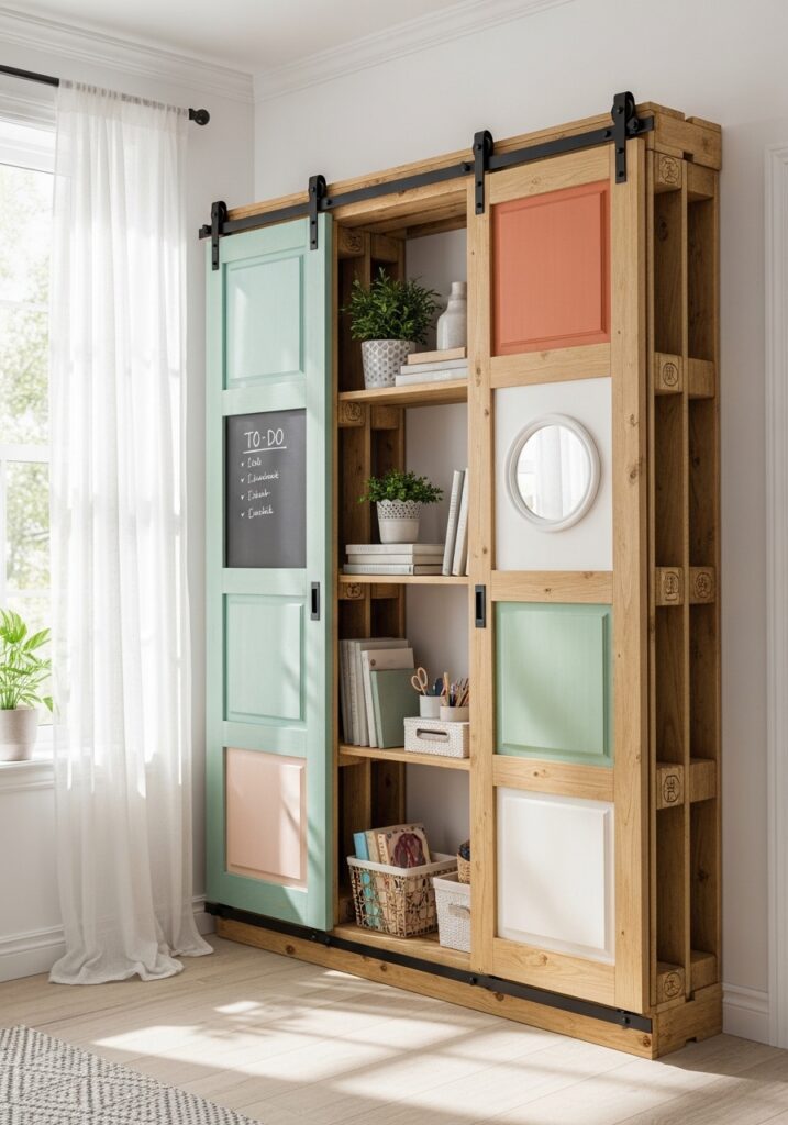 Sliding Door Storage Rack