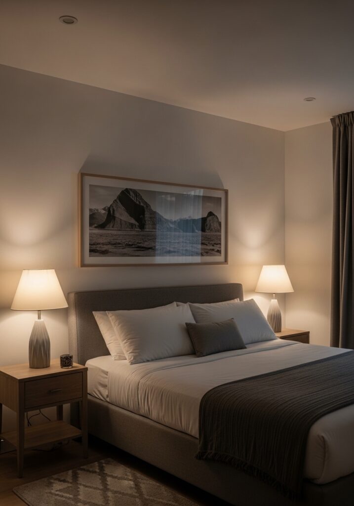 Soft Beige and White Contrast