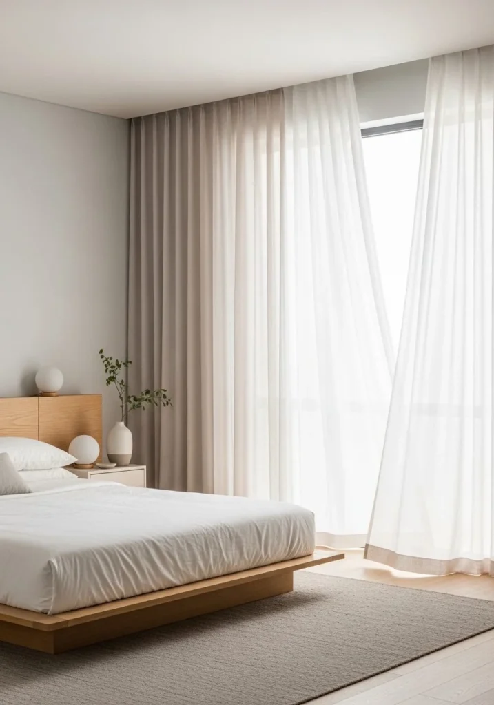 Soft Curtains for Airy Feel