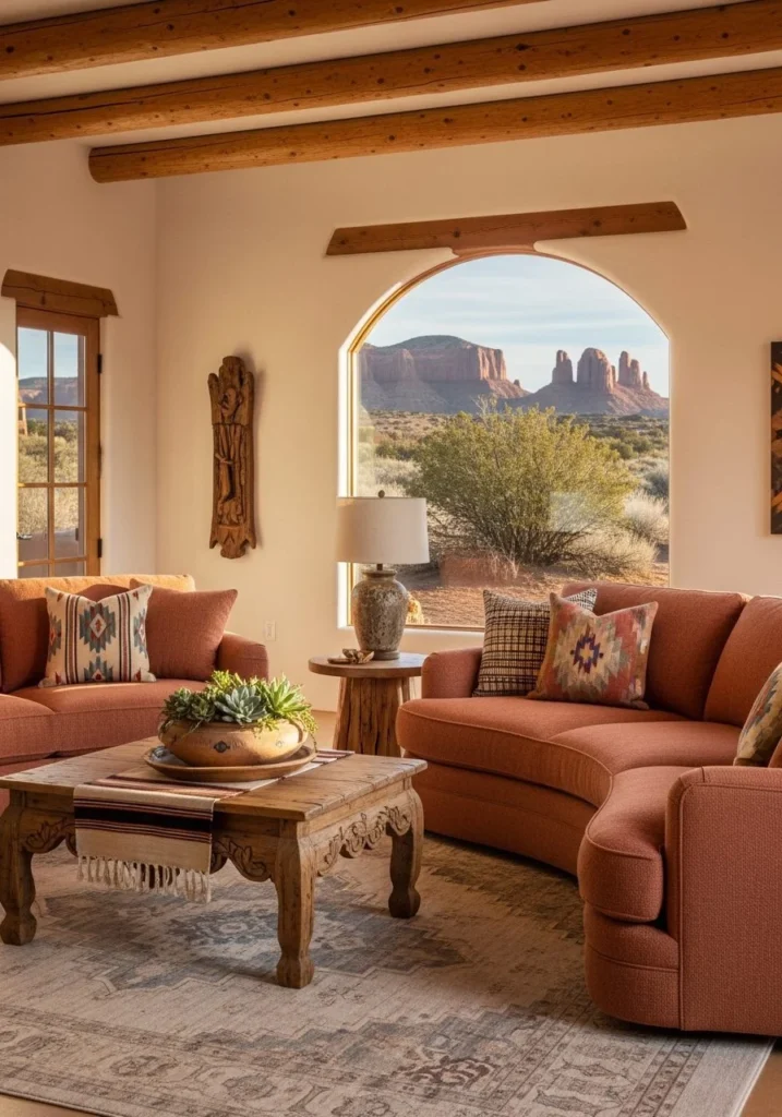 Soft Curved Sofas for Organic Flow