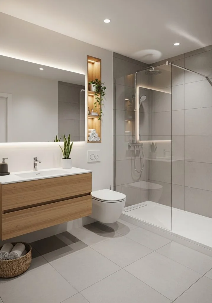 Spa-Inspired Minimal Layout Luxury Luxury Modern Bathroom Ideas for Small Spaces