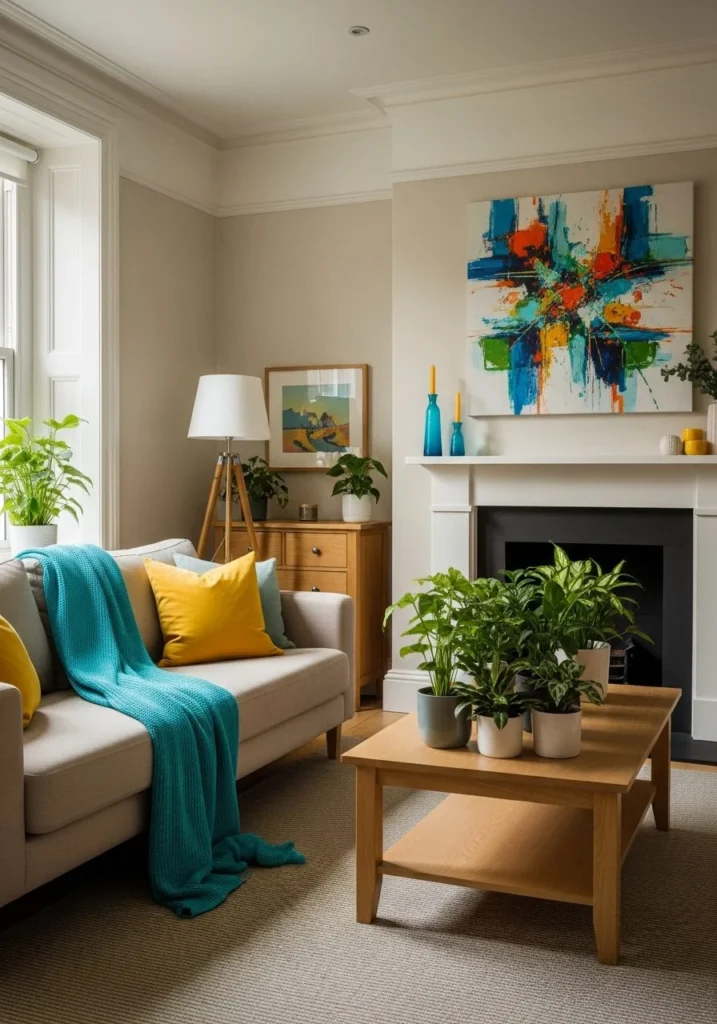 Start with a Neutral Base and Add Color Accents