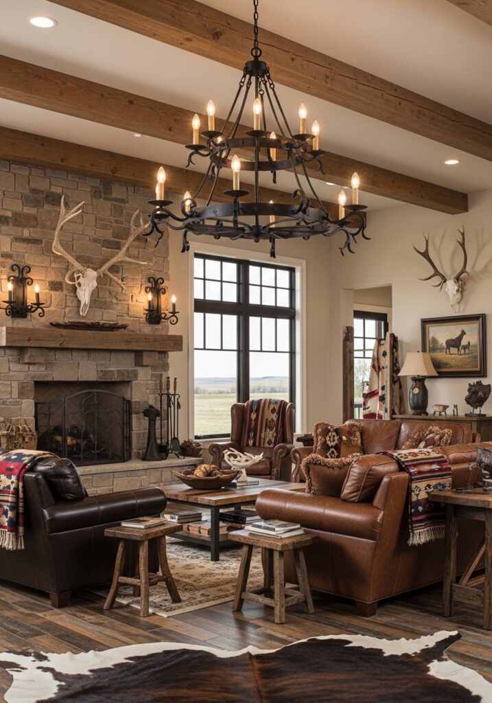 Statement Lighting with Iron Chandeliers