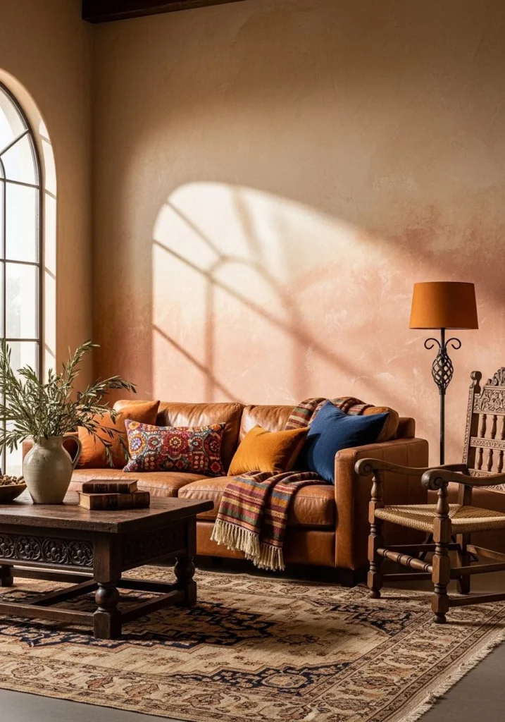 Textured Plaster Wall Rustic Backdrop