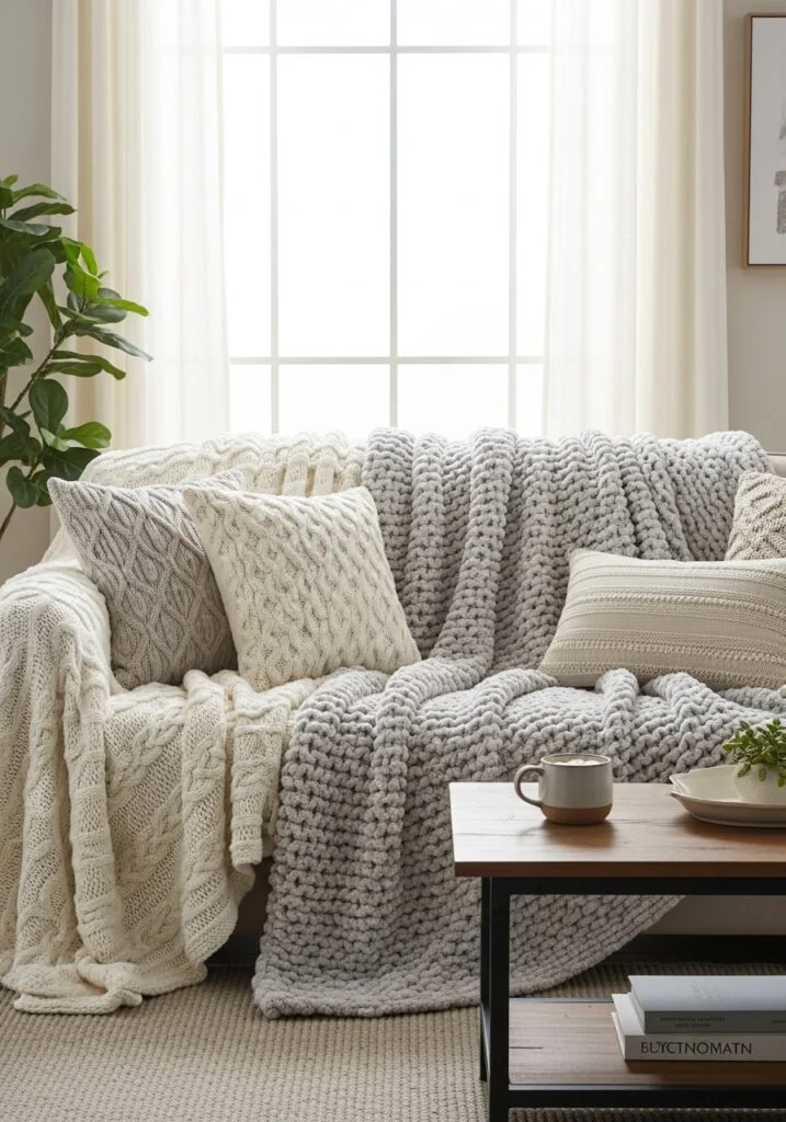 Textured Throw Blankets for Instant Coziness