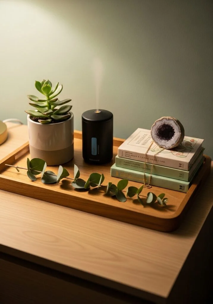 Tray + Greenery Combo for Balanced Styling