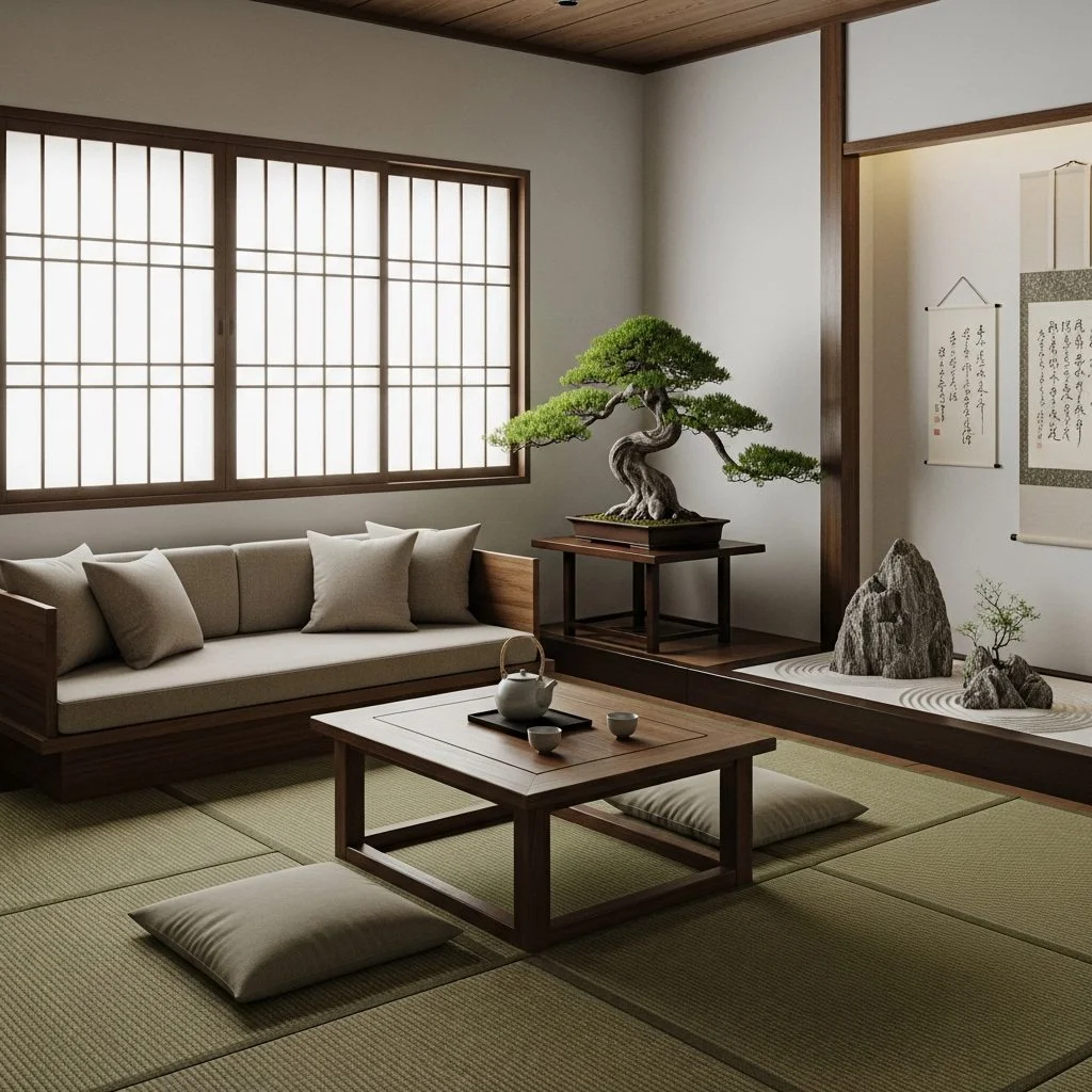 Ultimate Zen Japanese Living Room Harmony