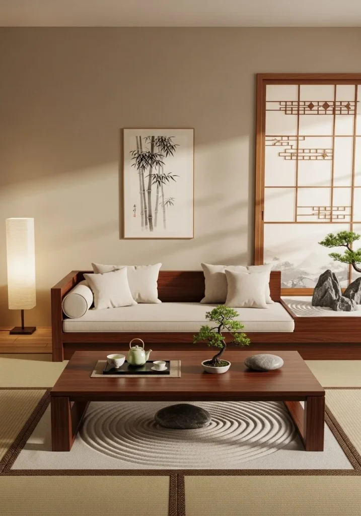 Ultimate Zen Japanese Living Room Harmony