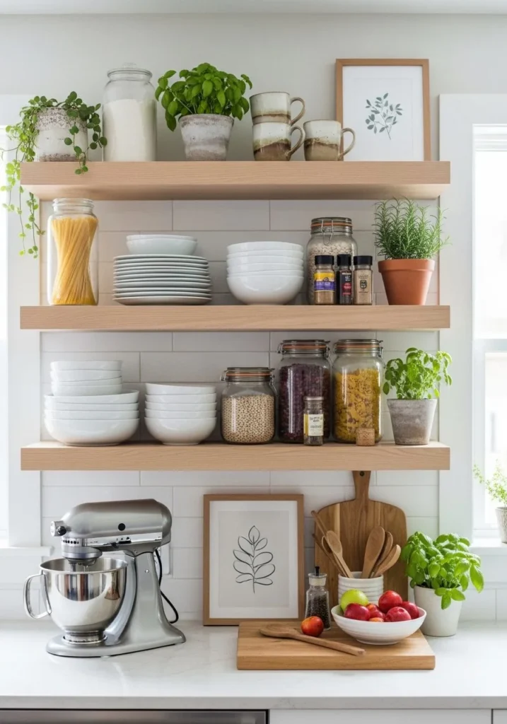 Upgrade Kitchen Decor with Open Shelving