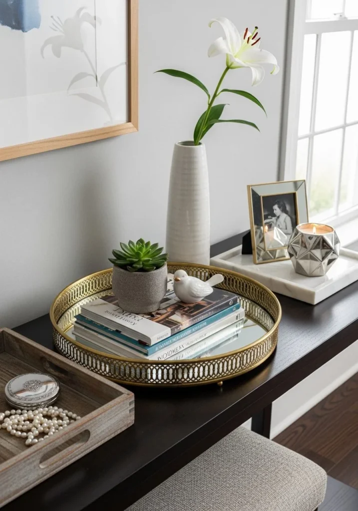 Use Decorative Trays for Organized Styling