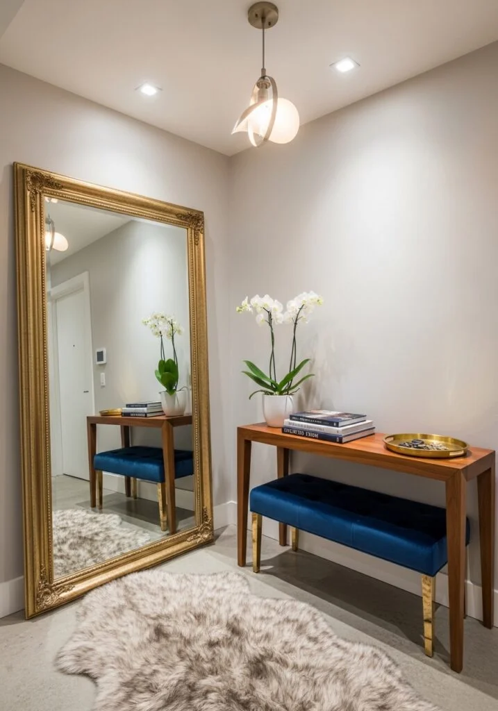 Use Large Mirrors in Entryways