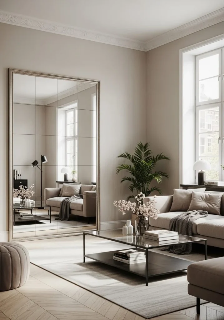Use Mirrors to Instantly Make Rooms Look Bigger