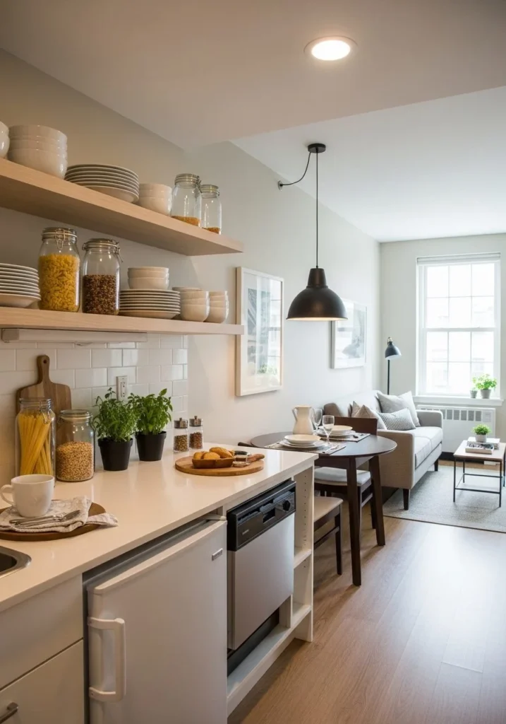 Use Open Kitchen Shelving