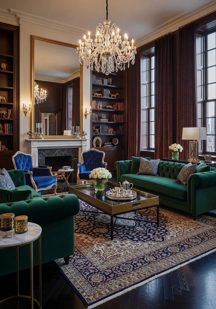 Velvet Elegance Living Room