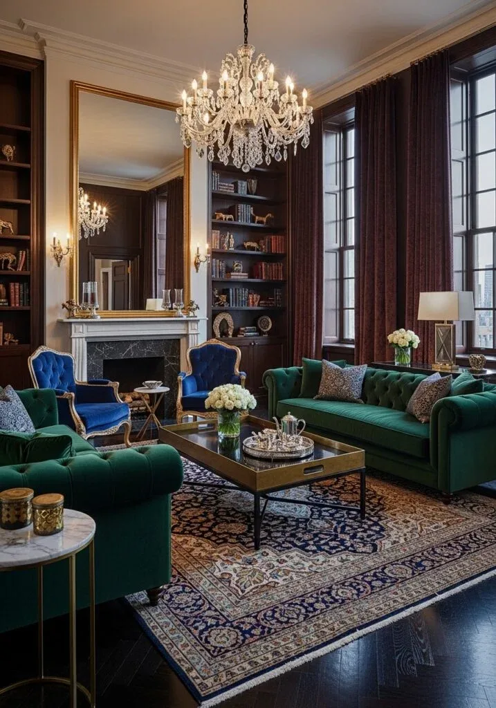 Velvet Elegance Living Room