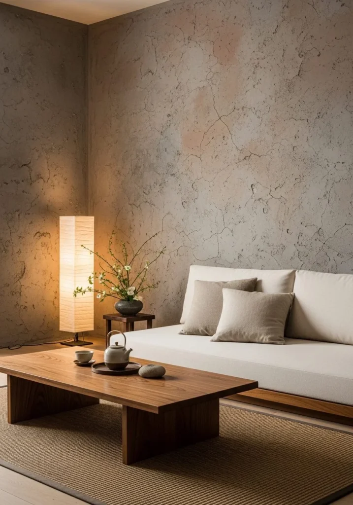 Wabi-Sabi Textured Wall Finish Serenity