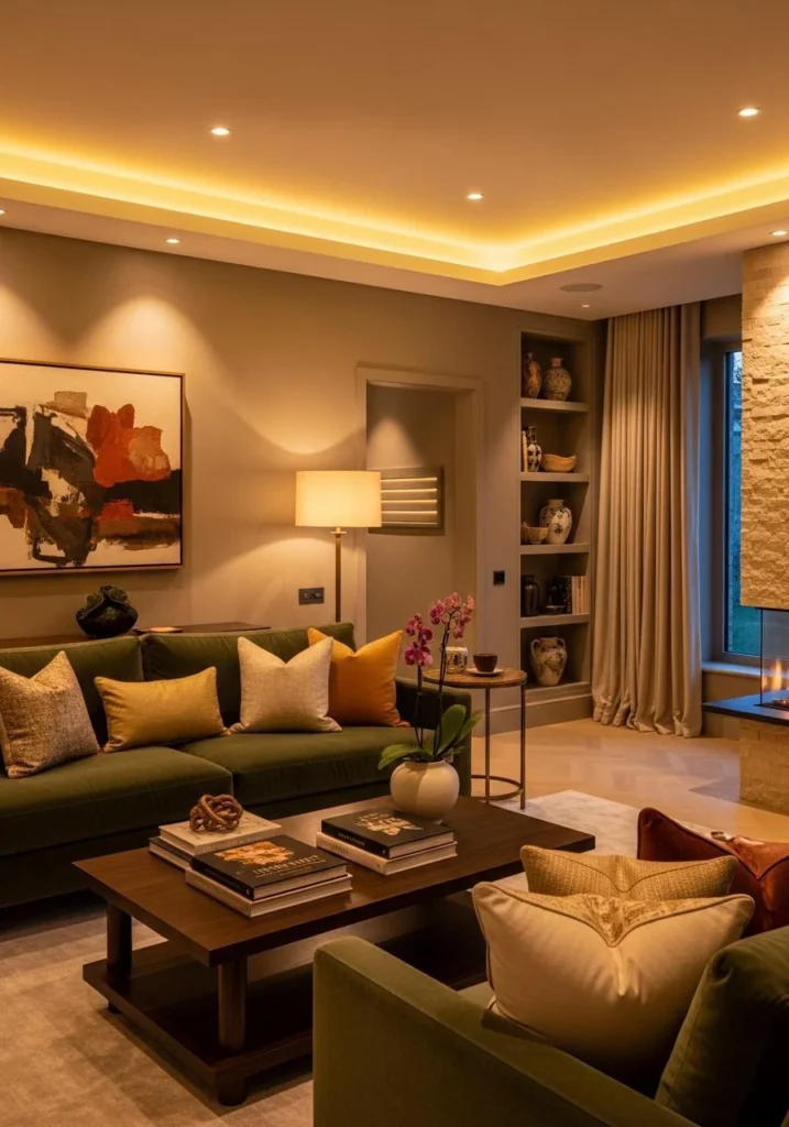 Warm Ambient Lighting Setup