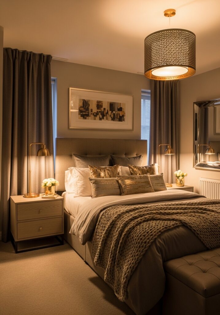 Warm Metallic Accents