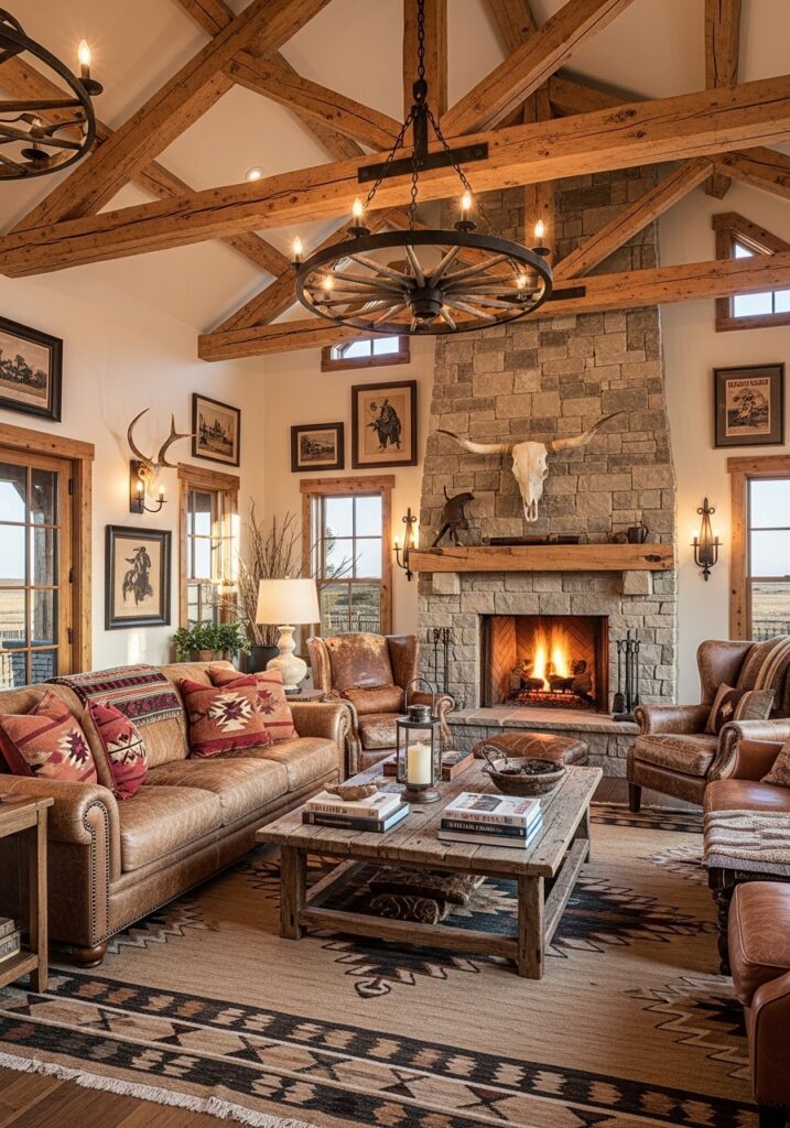 Western Living Room Ranch Style Ideas