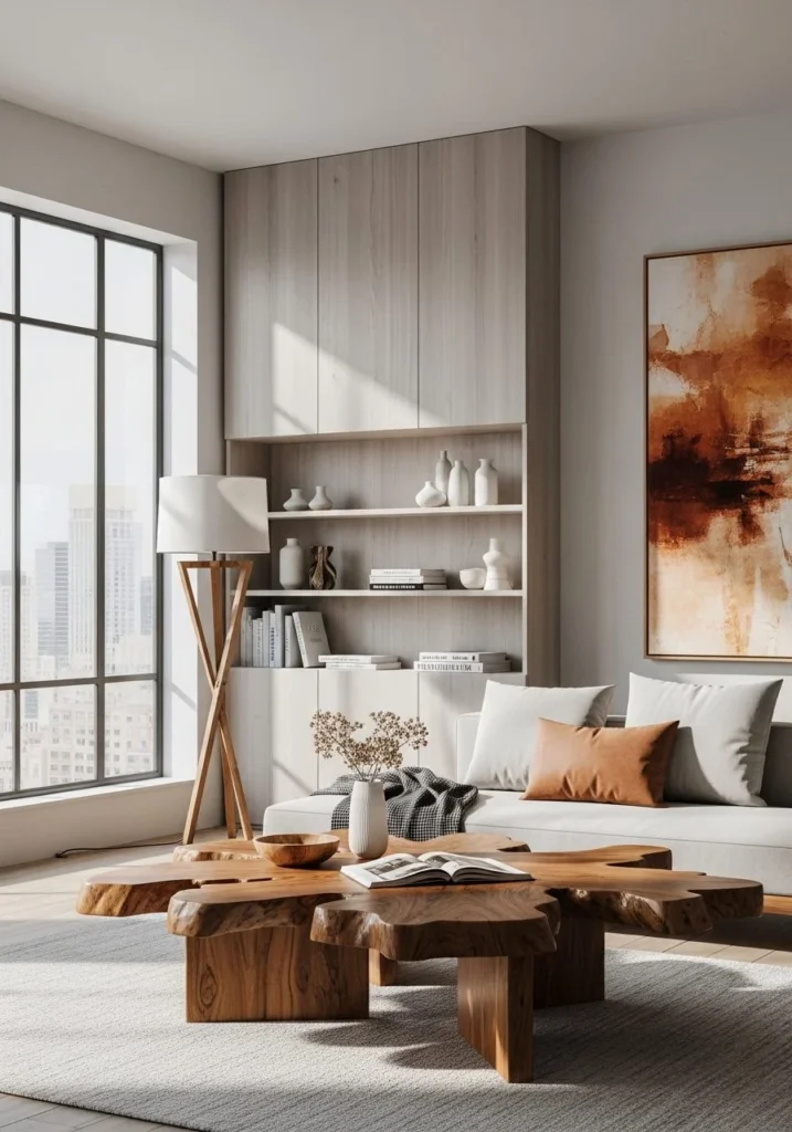 Wooden Accents That Warm Up Modern Interiors