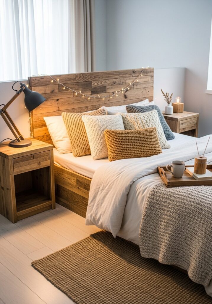 Wooden Accents for Warmth